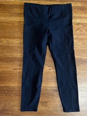 Ascend leggings women’s compression black L pockets workout thick